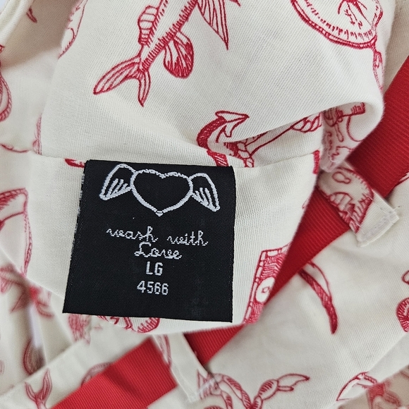 Hell Bunny Alizea Mini Dress Nautical Size Large NWT - Picture 10 of 11